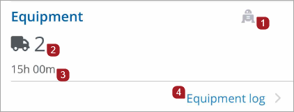 Daily reports equipment card with the AI Assistant
