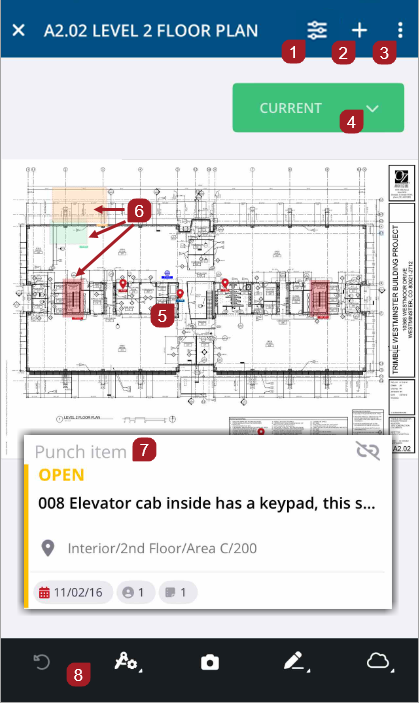 Drawings viewer with annotations filter