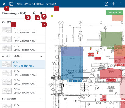 Drawings with Open Index Panel