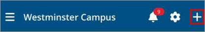 Access the quick add menu from the project home page