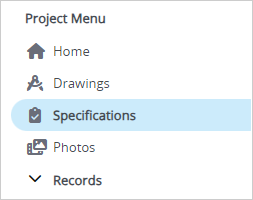 Open spec sections