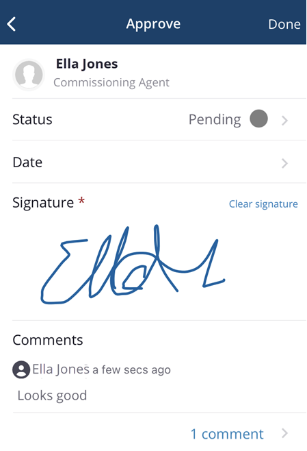 Approver Signature