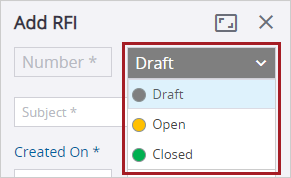 Status field