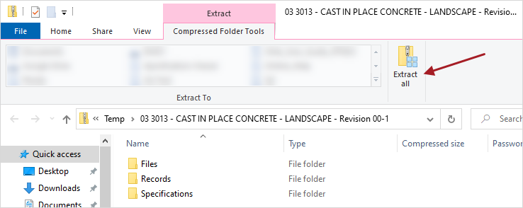 Extraer archivos