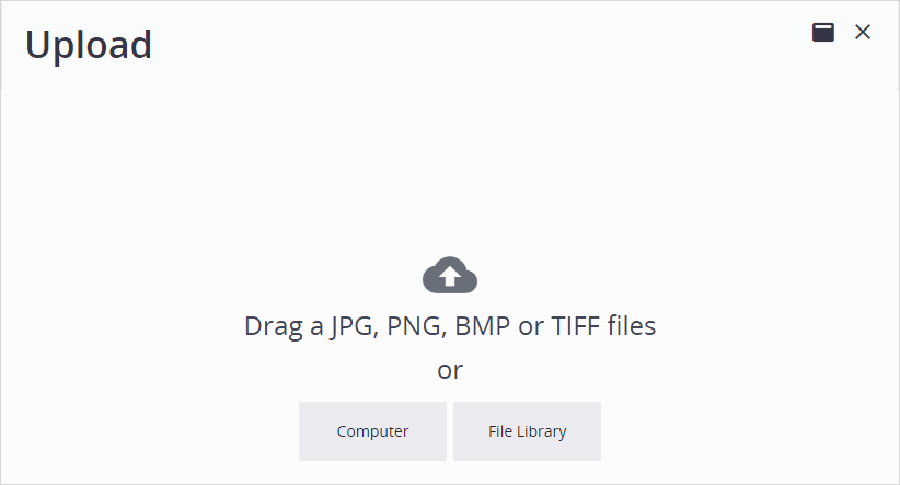 Upload photos dialog