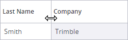 Resize column