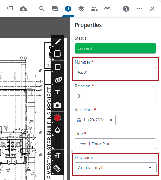 Discipline added based on drawing number