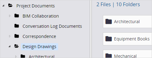 Active folder example