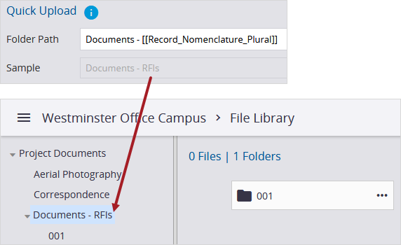 Folder path example