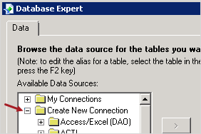Cuadro de diálogo Base de datos