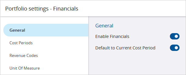 Configuración de la Gestión de Presupuesto y Costos (GPC)