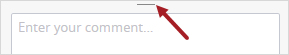 Redimensionner le champ de commentaires