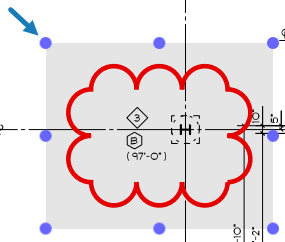 Annotation sizing handles example