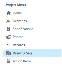 Open drawing sets view