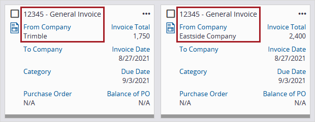 General invoice number example