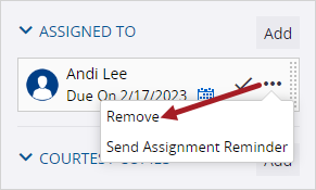 Remove assignment