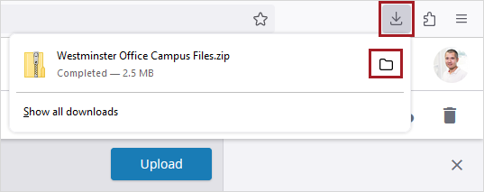 Zip folder download