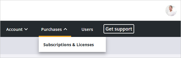 Open subscriptions link