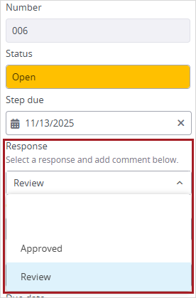 Response field