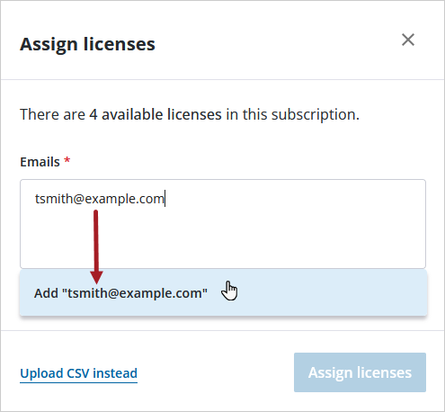Enter email
