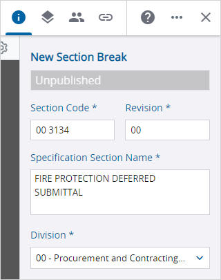 Add info for new specification