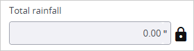 Locked Total Rainfall field