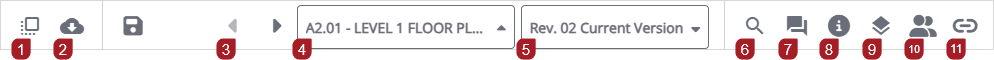 Drawing viewer toolbar